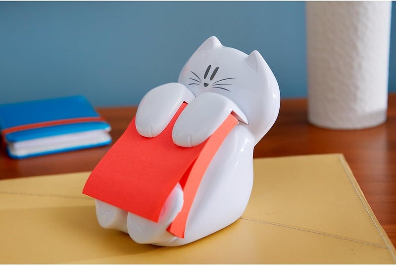 Post It CAT330 Pop-Up Note Dispenser Cat Shape, 3 x 3, White - Image 4